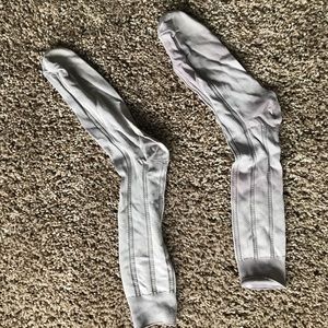 Silver dress socks